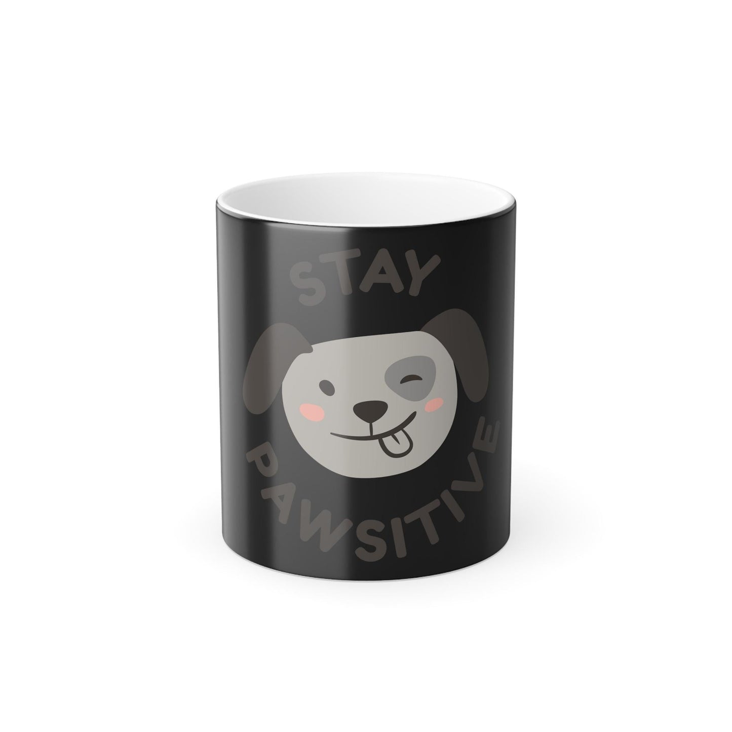 Stay Pawsitive Color Morphing Mug, 11oz