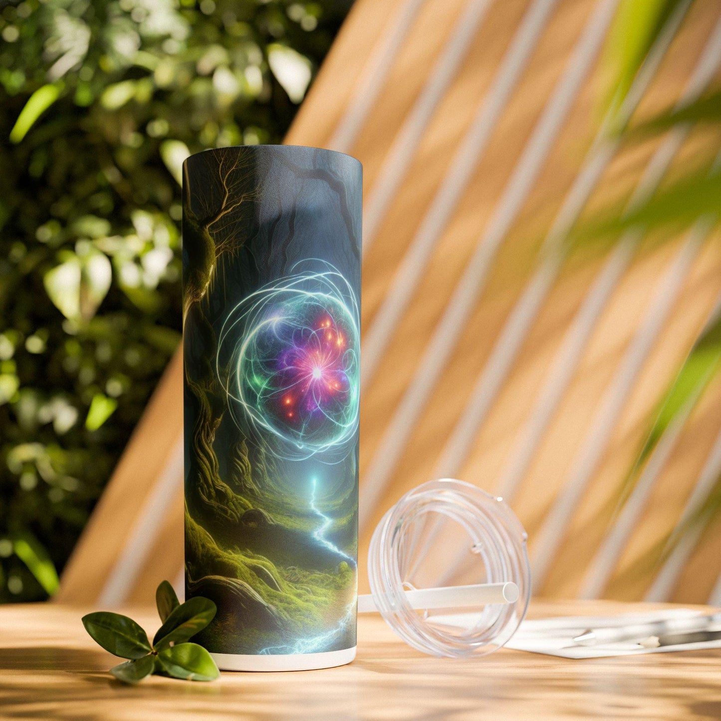 Space Continuum Forest 20oz Skinny Tumbler with Straw