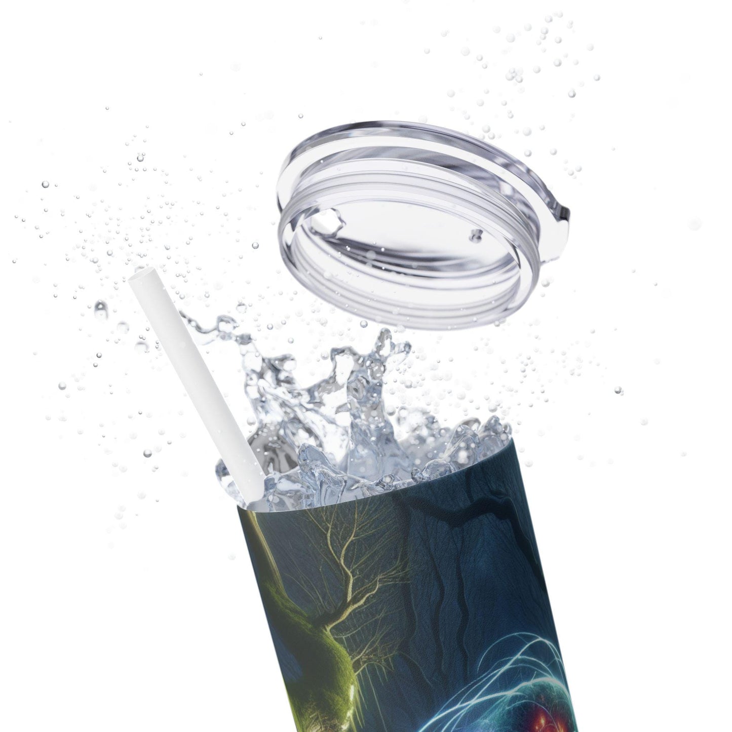 Space Continuum Forest 20oz Skinny Tumbler with Straw