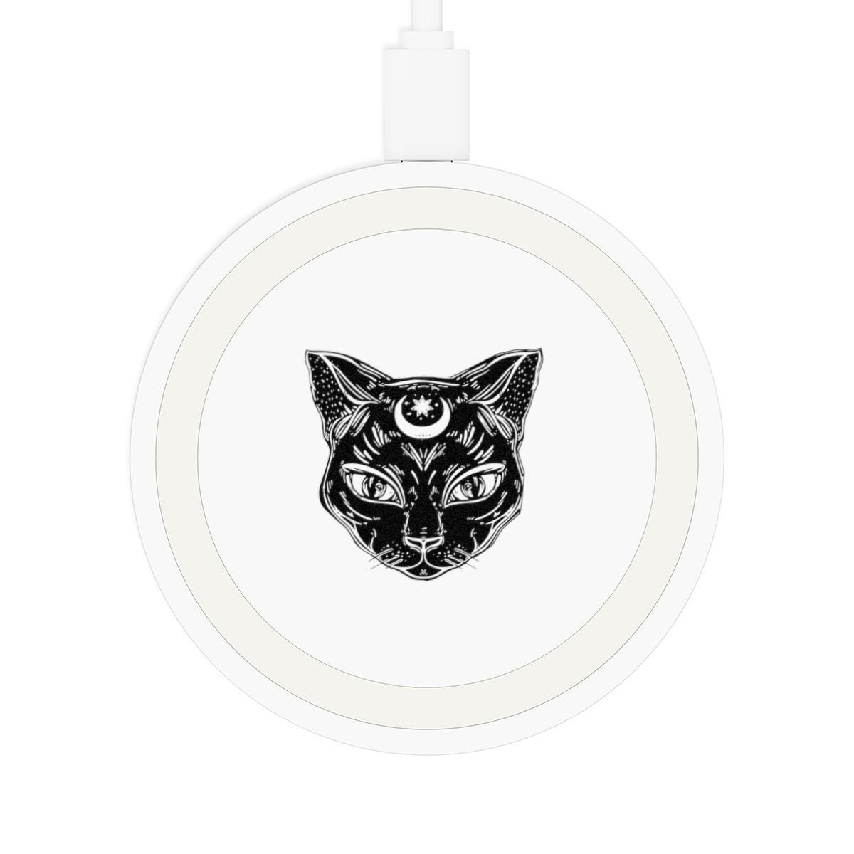 Witchy cat Wireless Charging Pad