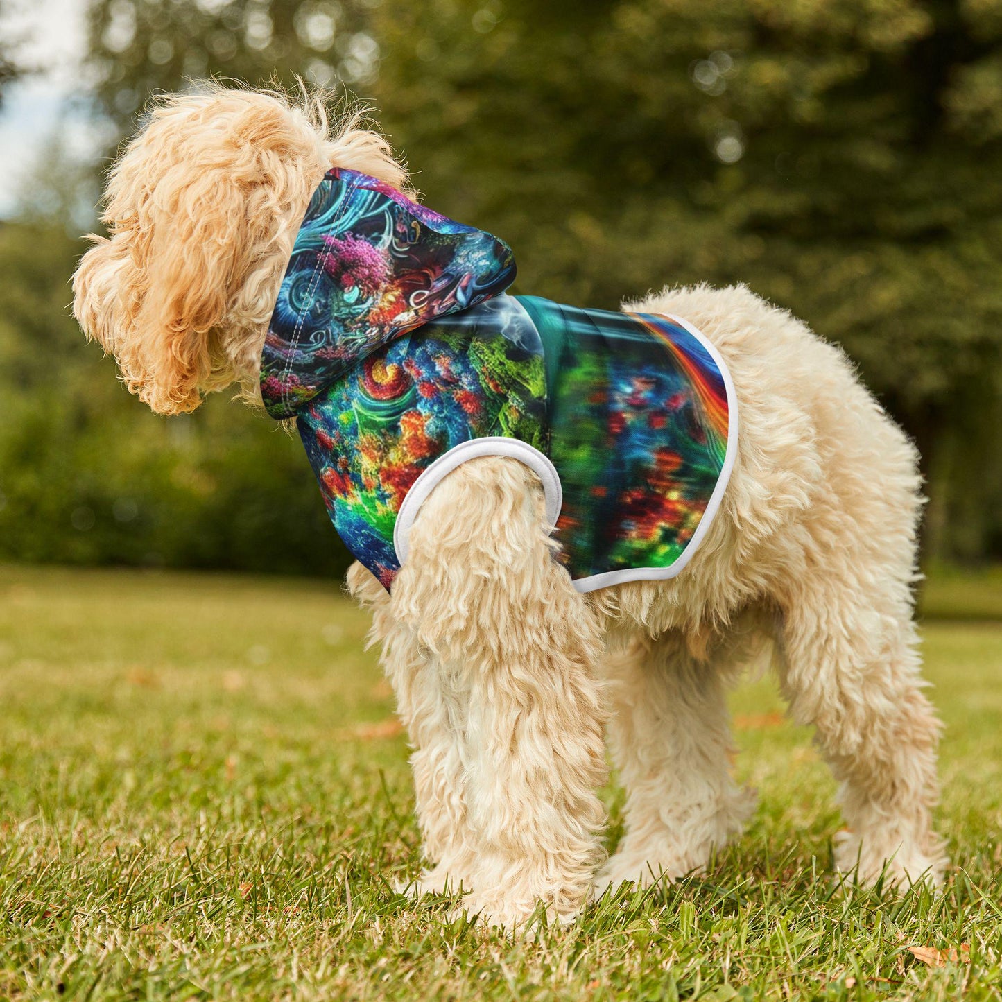 Waterfall Dreams Pet Hoodie, Dog Sweatshirt, Puppy Hoodie, Outdoor Adventure Pet Apparel, Nature Lover Dog Clothes