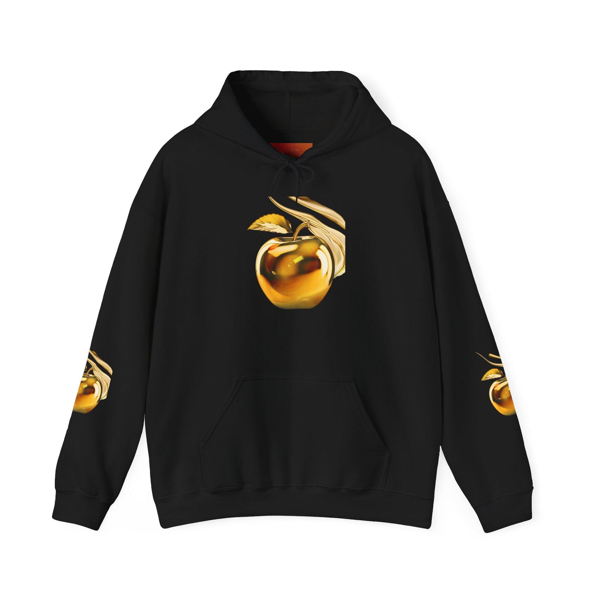 Golden Apple Hoodie, Fairytale Hooded Sweatshirt, Mythology Sweater, Fantasy Pullover, Cozy Mythical Jumper, Hoodie with Apple Design