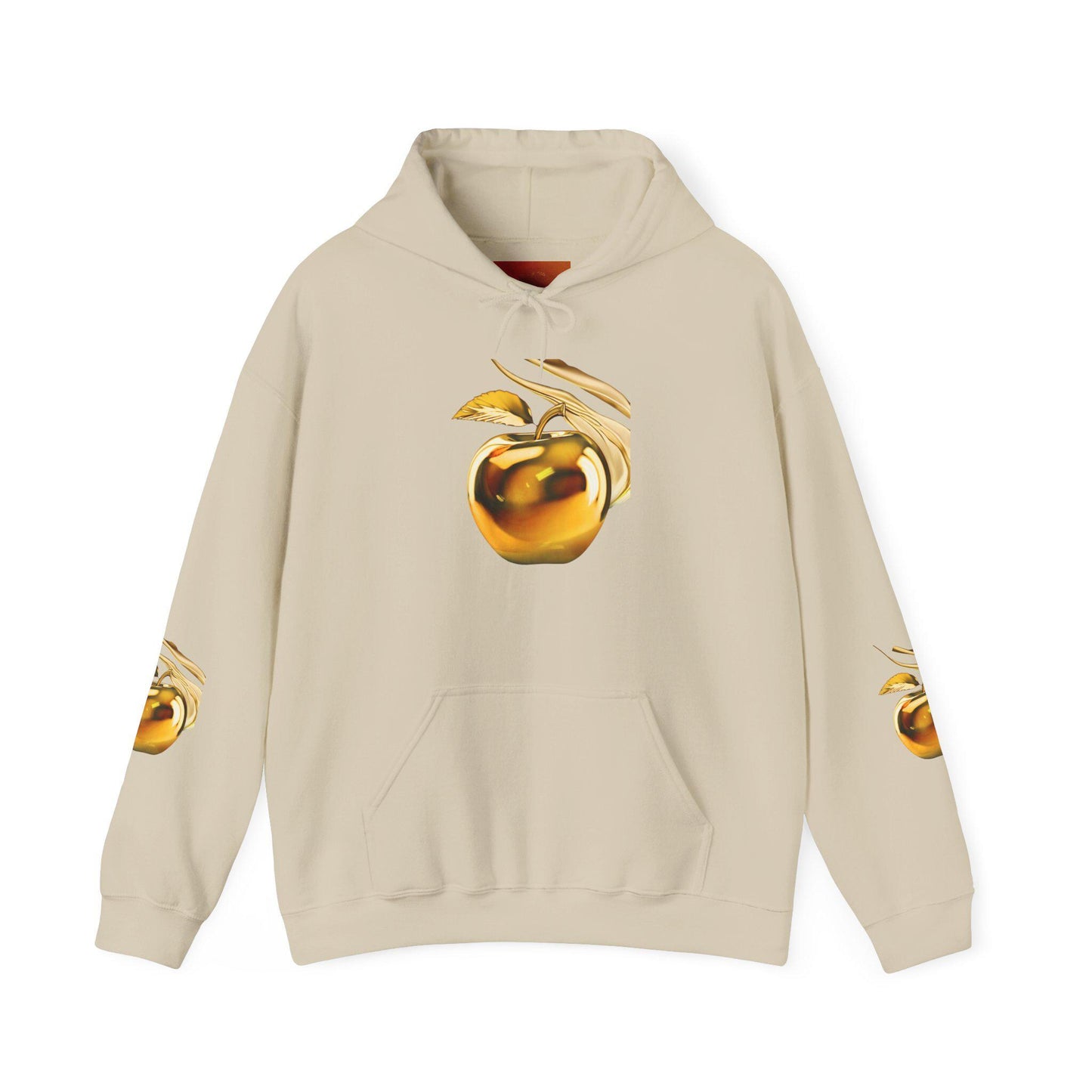 Golden Apple Hoodie, Fairytale Hooded Sweatshirt, Mythology Sweater, Fantasy Pullover, Cozy Mythical Jumper, Hoodie with Apple Design