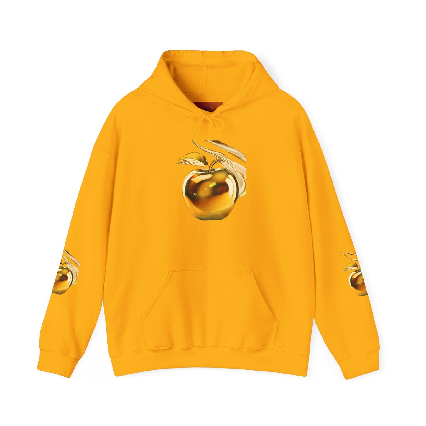 Golden Apple Hoodie, Fairytale Hooded Sweatshirt, Mythology Sweater, Fantasy Pullover, Cozy Mythical Jumper, Hoodie with Apple Design