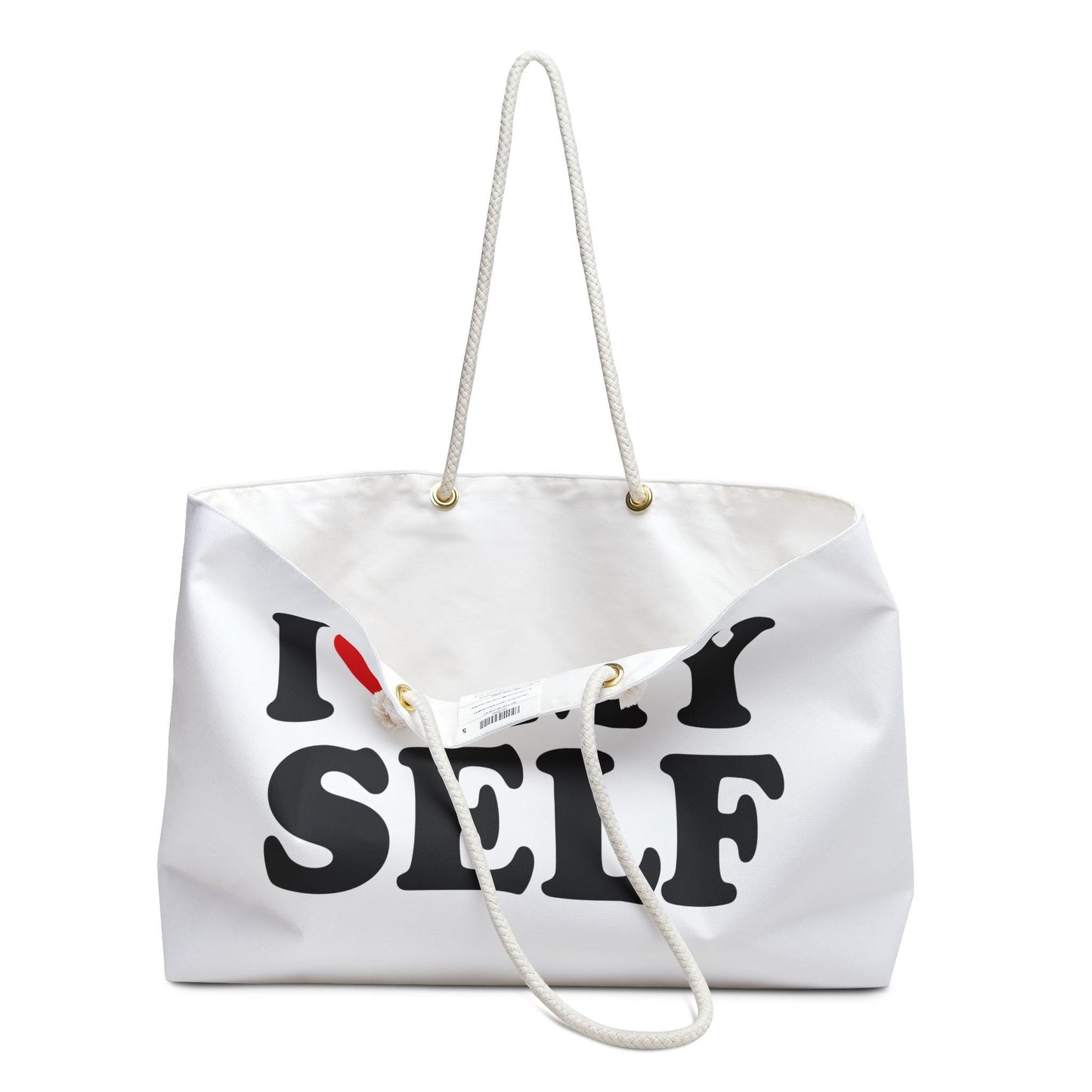 Weekender Bag, Travel Duffle, Gym Bag, Overnight Bag, Self-Love Quote Bag, Yoga Retreat Bag