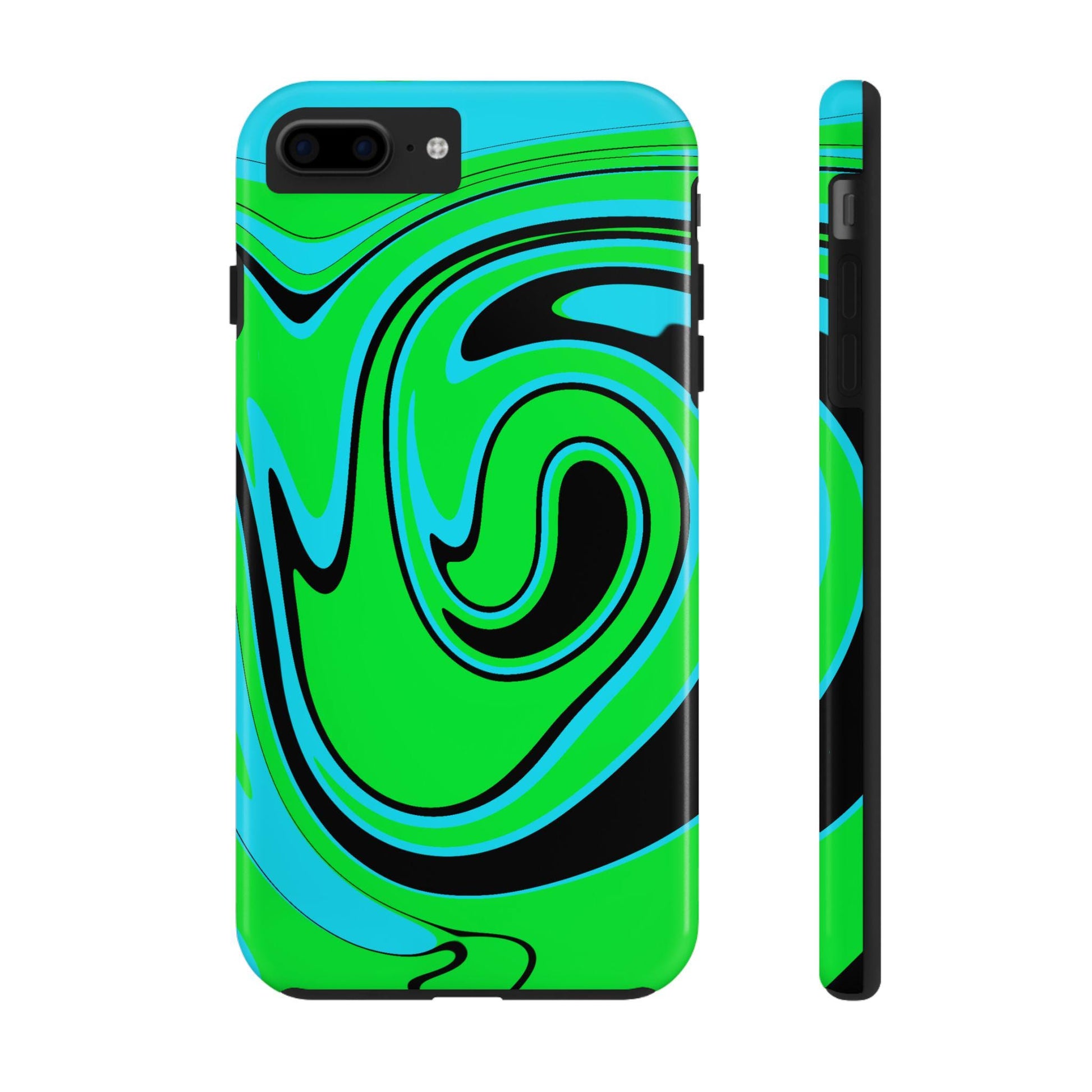 Marble Tough Phone Case, Mean Green Design, Protective Phone Cover, iPhone Accessories, Unique Phone Case Gift, Hard Shell Phone Case