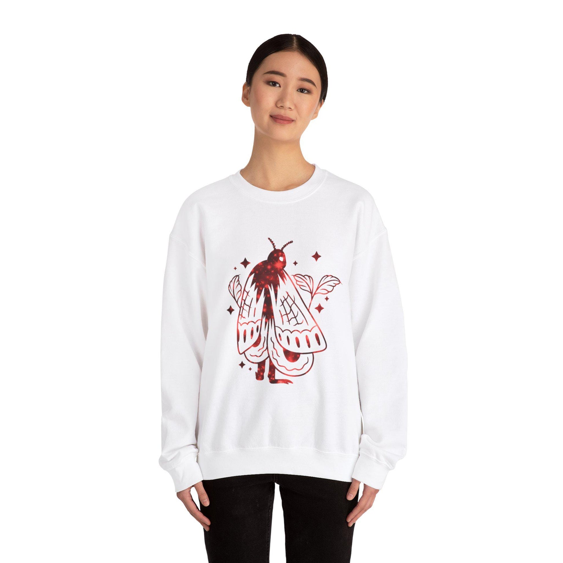 Mothman Sweatshirt, Cryptid Crewneck Jumper, Urban Legend Pullover, Paranormal Clothing, Mysterious Creature Top