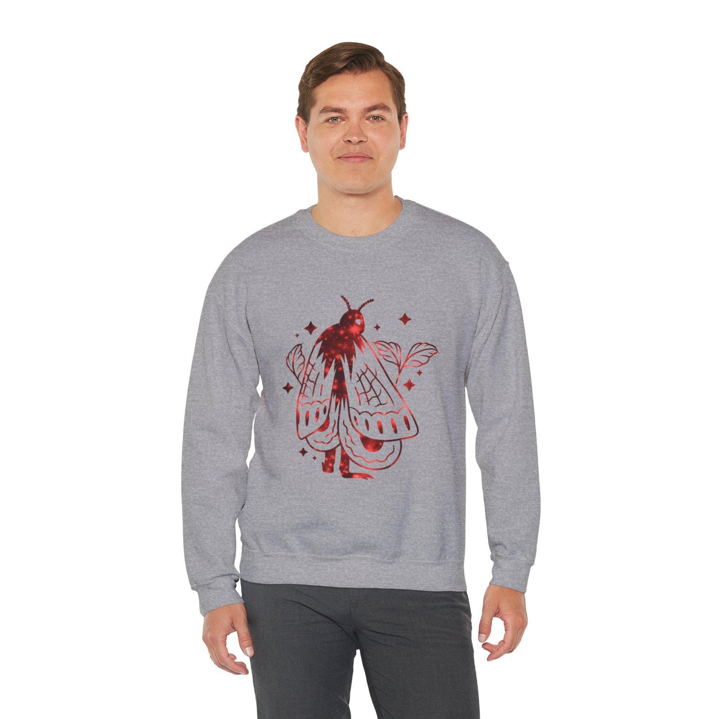 Mothman Sweatshirt, Cryptid Crewneck Jumper, Urban Legend Pullover, Paranormal Clothing, Mysterious Creature Top