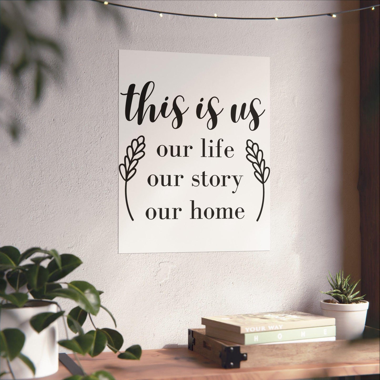 Vertical Posters, this is us, Matte Print, Wall Art Decor, Home Office Decoration, Family Photo Display