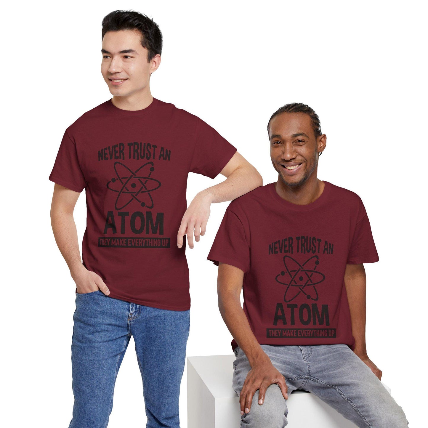 Funny Atom Joke T-Shirt, Science Pun Tee, Chemistry Shirt, Nerdy Physics Gift, Unisex Top