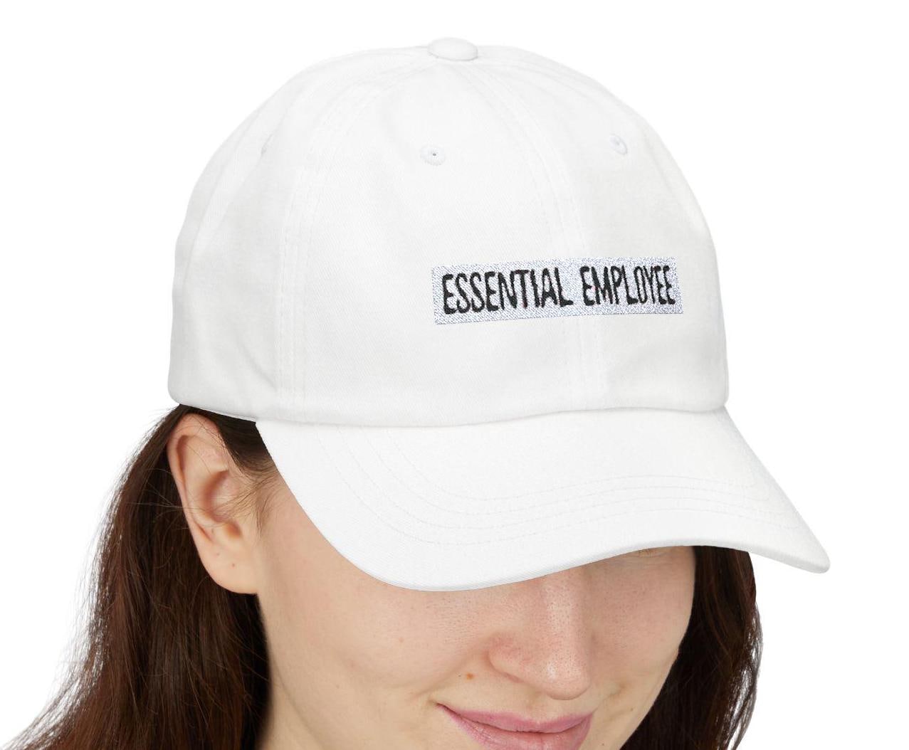 Embroidered Classic Dad Cap, Essential Employee Sarcasm, Funny Work Hat, Sarcastic Baseball Cap, Gift for Working Dad, Office Humor Headwear