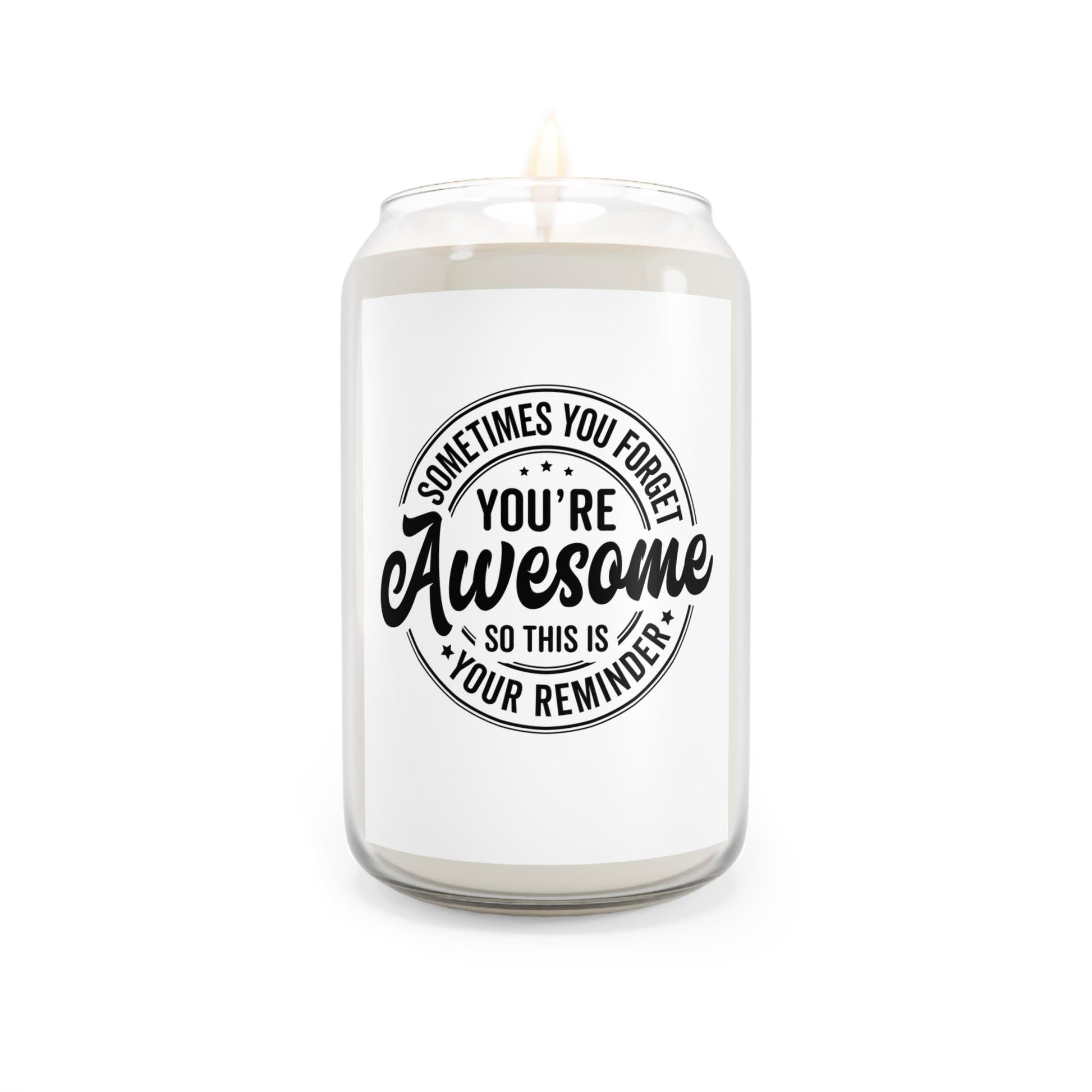 You are awesome, Inspirational Quote, Motivational Home Decor, Positive Vibes Gift, Self Care Candle, You are awesome