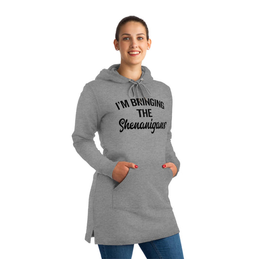 Shenanigans Fun Graphic Print Long Sleeve Pullover, Casual Sweatshirt Tunic, Comfy Jumper, Streetwear Fashion Outfit