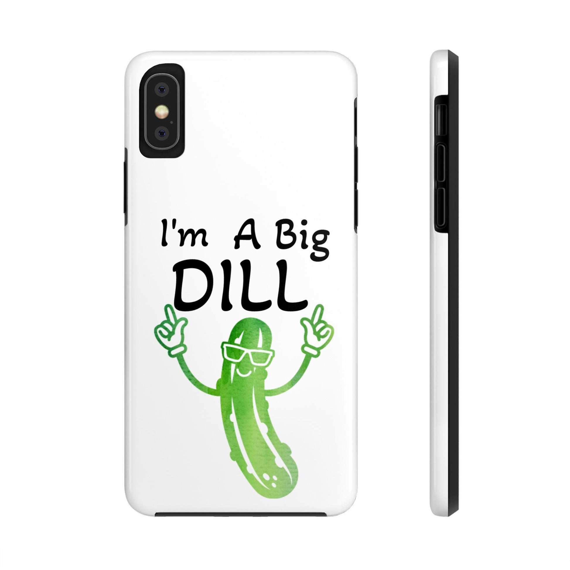 Funny Pickle Tough Phone Case, Dill Pickle Design, Pickle Lover Gift, Hard Protective Phone Cover, Unique Pickle Accessories