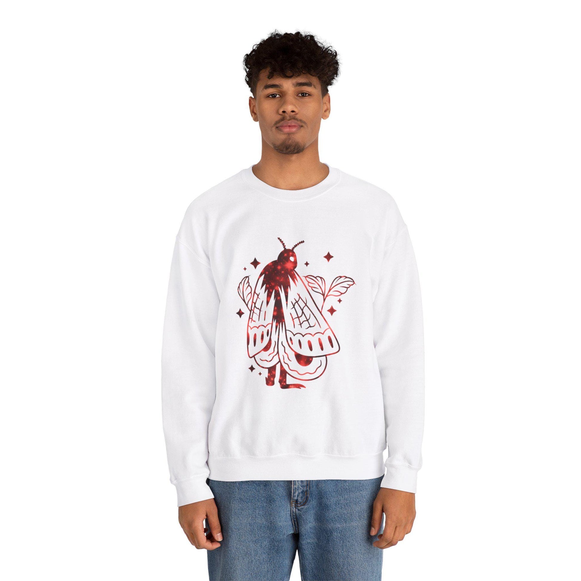 Mothman Sweatshirt, Cryptid Crewneck Jumper, Urban Legend Pullover, Paranormal Clothing, Mysterious Creature Top