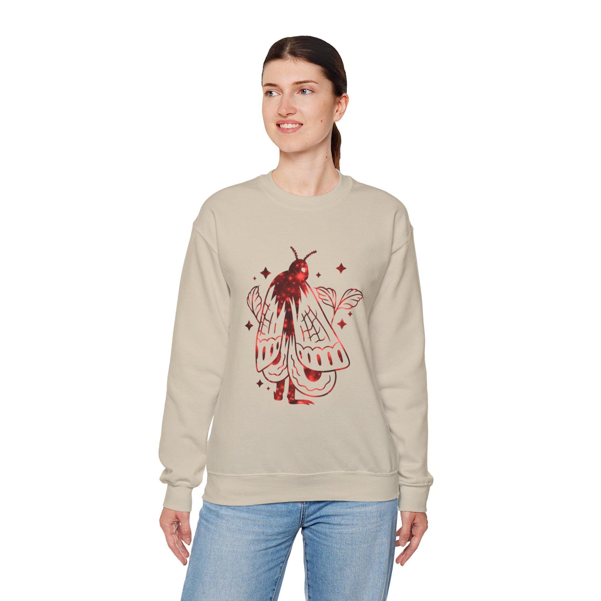 Mothman Sweatshirt, Cryptid Crewneck Jumper, Urban Legend Pullover, Paranormal Clothing, Mysterious Creature Top