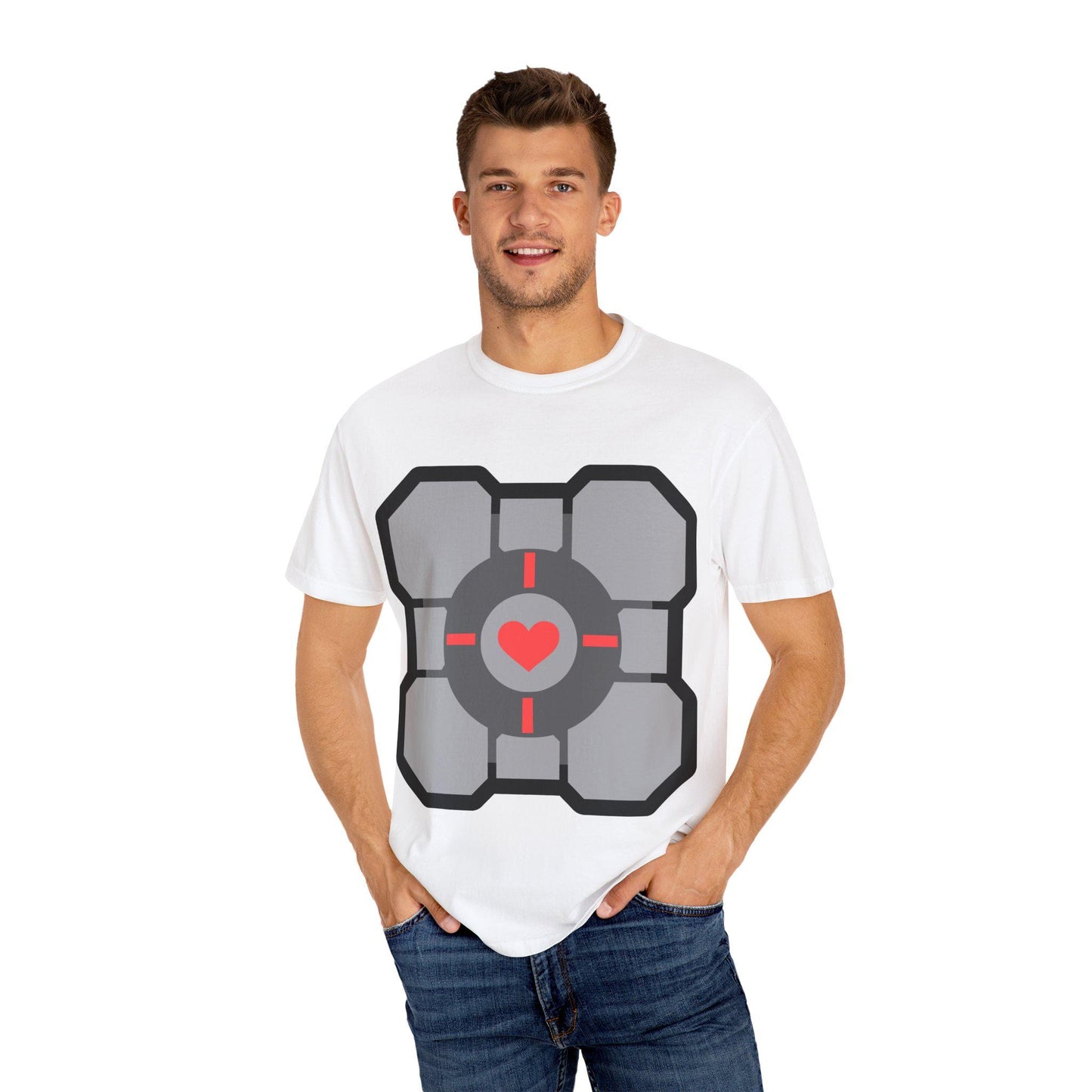 Portals Video Game Cube Unisex T-shirt, Gaming Tee, Gamer Gift, Retro Gamer Shirt, Vintage Gamer Shirt, Video Game Shirt