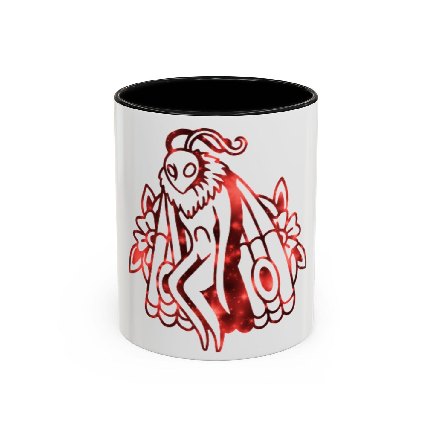 Unique Mothman Design Coffee Cup, Cryptid Creature Tea Mug, Spooky Gothic Kitchen Decor, Paranormal Enthusiast Gift, Halloween