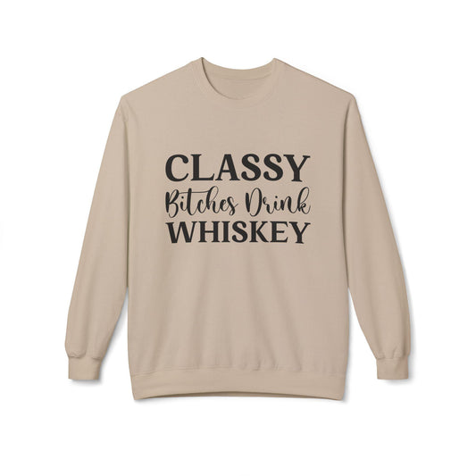 Classy Bitches Drink Sweatshirt, Funny Cocktail Crewneck, Classy Babes Alcohol Jumper, Drinking Party Top, Adult Humor Sweatshirt, Unisex