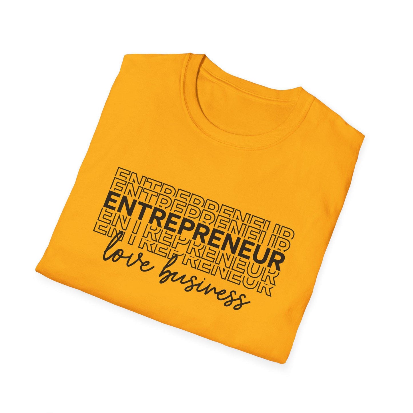 Entrepreneur Unisex Softstyle T-Shirt - Motivational Business Owner Tee, Hustler Graphic Shirt, Self Employed Gift, Startup Founder Apparel,