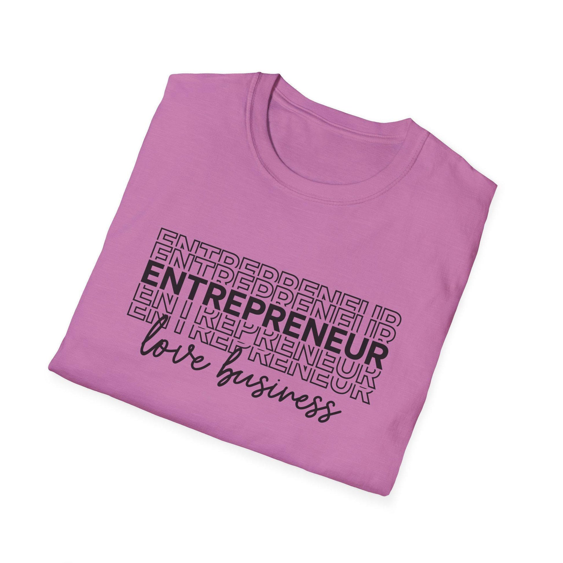 Entrepreneur Unisex Softstyle T-Shirt - Motivational Business Owner Tee, Hustler Graphic Shirt, Self Employed Gift, Startup Founder Apparel,