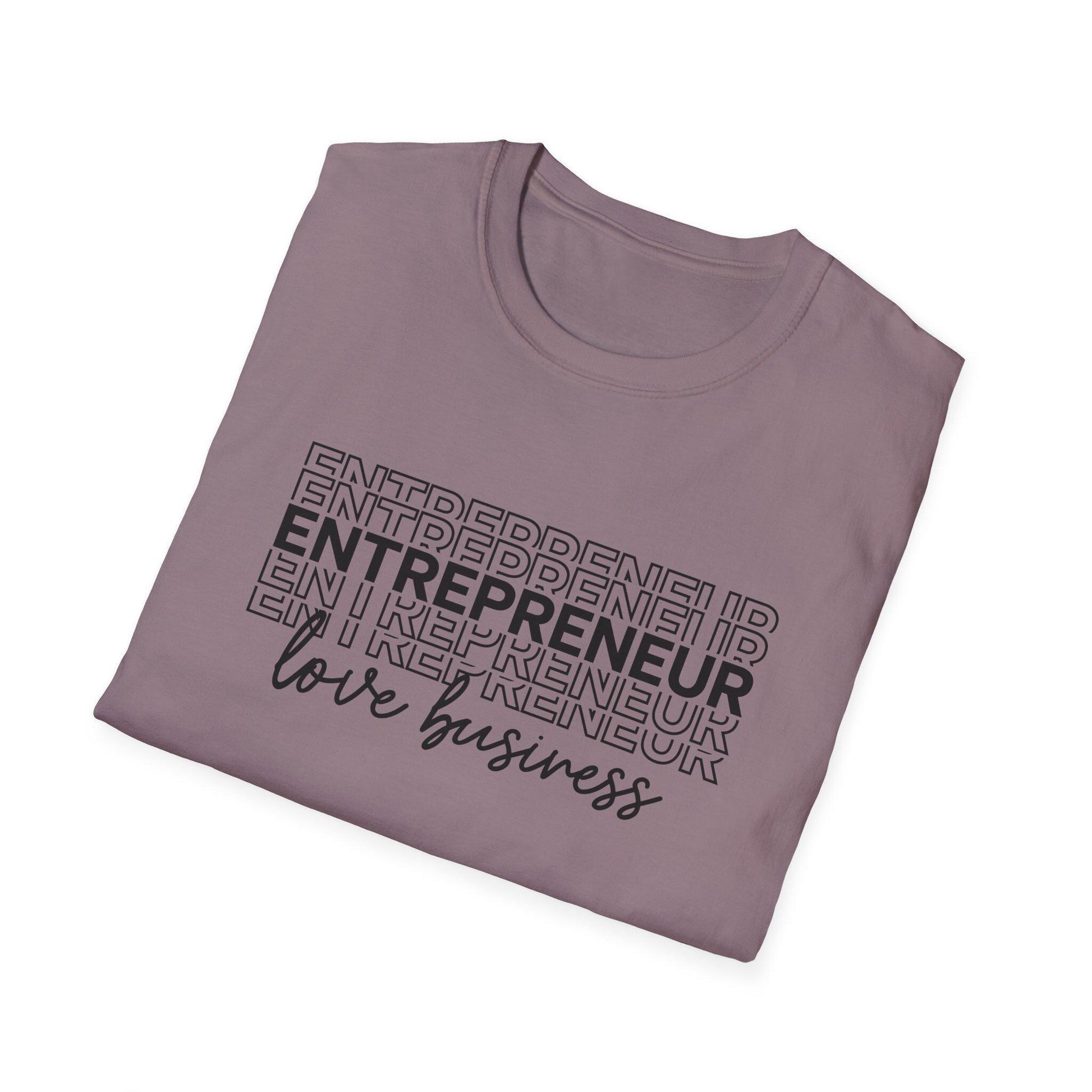 Entrepreneur Unisex Softstyle T-Shirt - Motivational Business Owner Tee, Hustler Graphic Shirt, Self Employed Gift, Startup Founder Apparel,